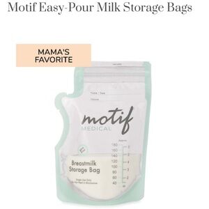 Motif Medical, 300 ct. Breast Milk Storage Bags, 6 oz Bag w/ Easy Pour Spout.